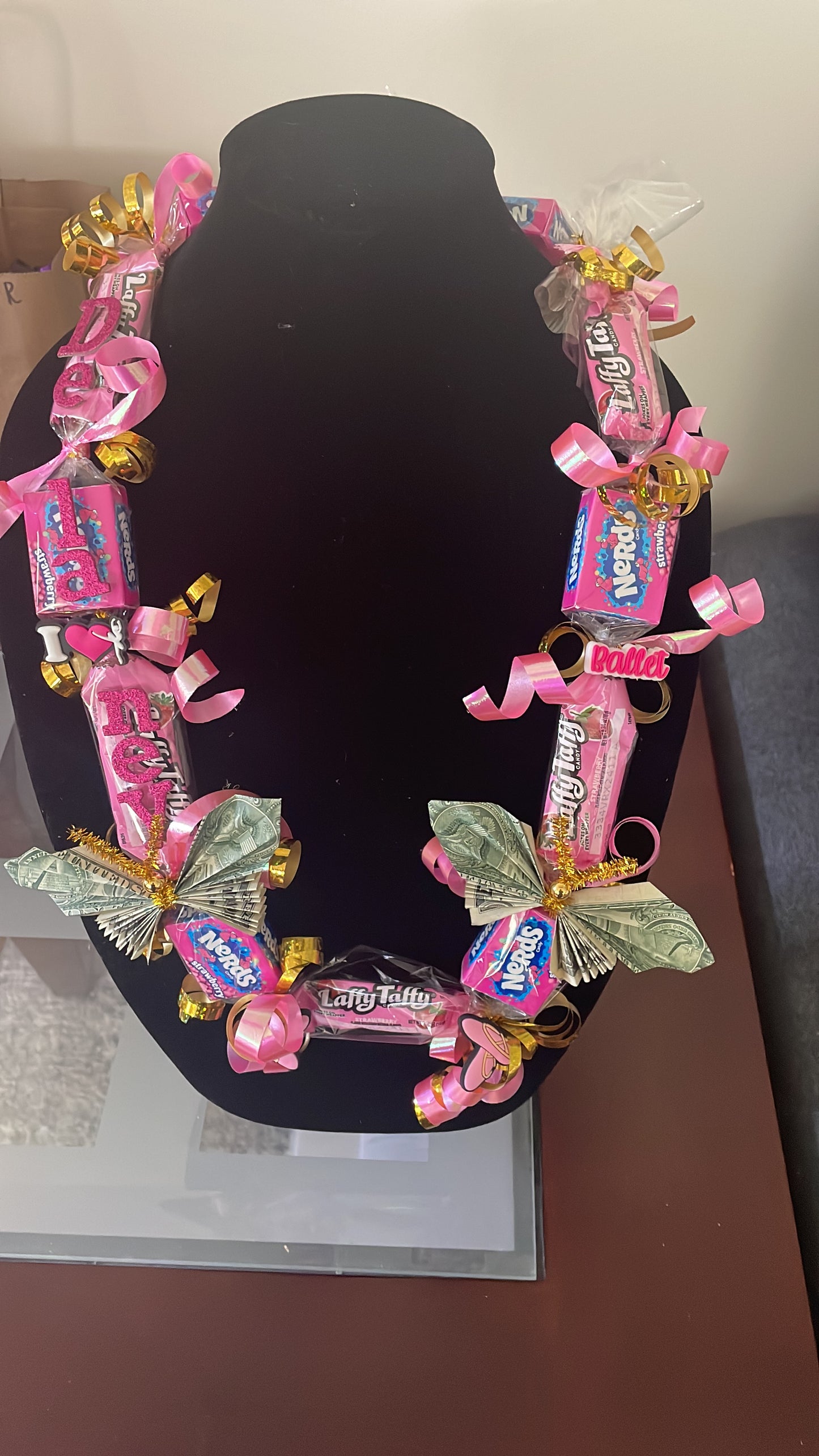 Personalized Dance Recital Candy Lei Necklace