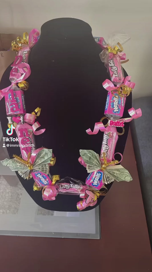Personalized Dance Recital Candy Lei Necklace